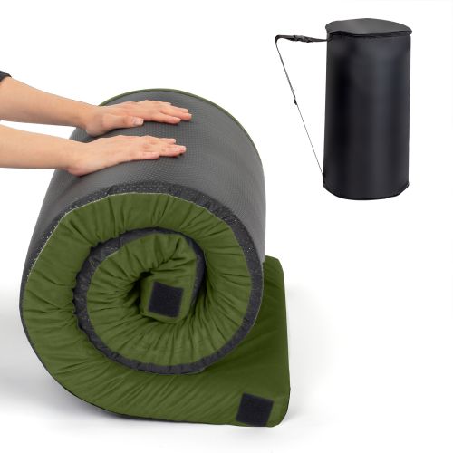 75x30x2.5in, Memory Foam, Army Green, Camping Mattress With Storage Bag 75x30x2.5in, Memory Foam, Army Green, Camping Mattress With Storage Bag