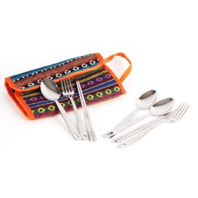 Outdoor Tableware Set Camping Barbecue Tableware Picnic Bag (Type: Style B, Color: As pic show)