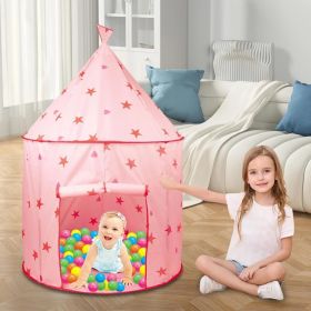 Kids Princess Tent, Children Play Princess Tent, Indoor Fabric Playhouse for Children Ages 3+ (Color: Red)